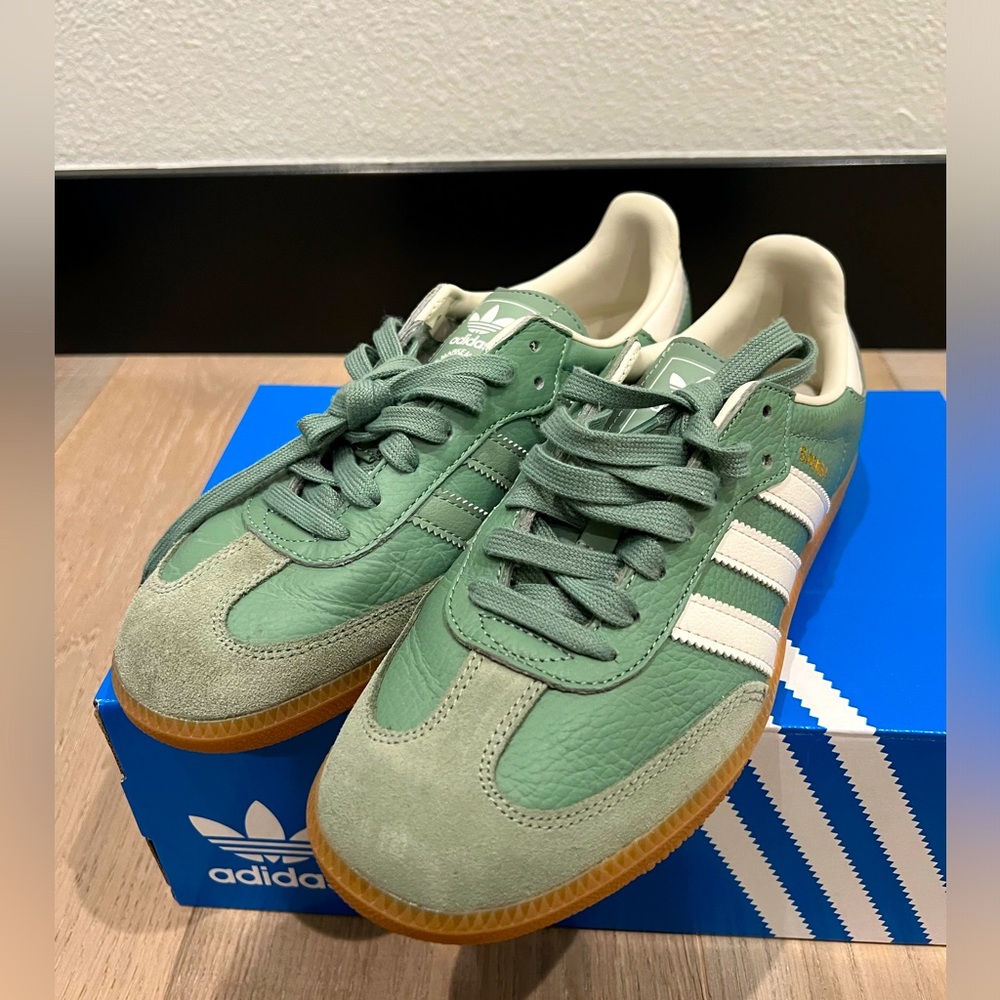 Adidas SAMBA OG Silver Green